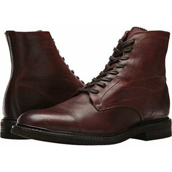 frye seth cap toe leather boots